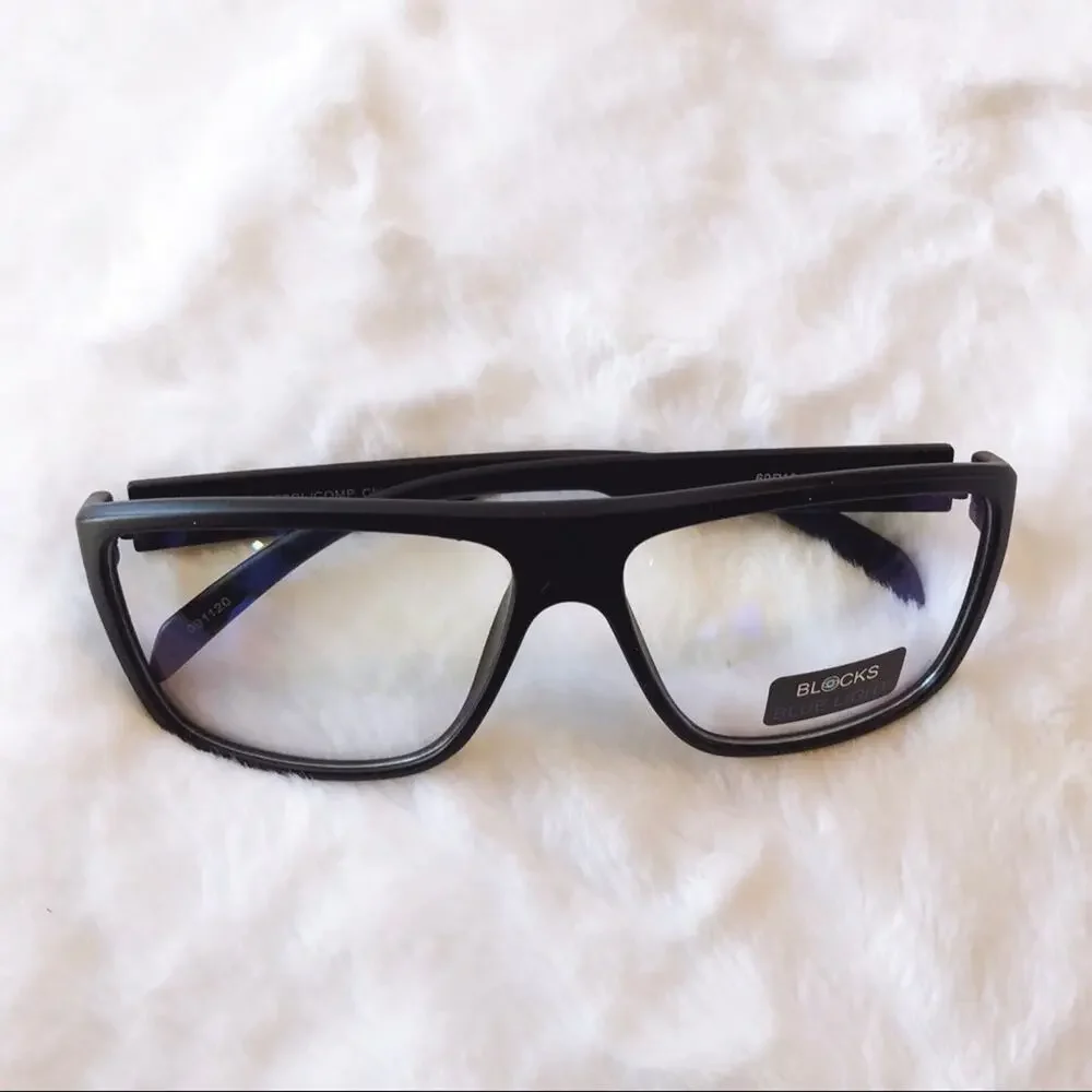 Anna Matte Black Computer Blue Light Glasses
